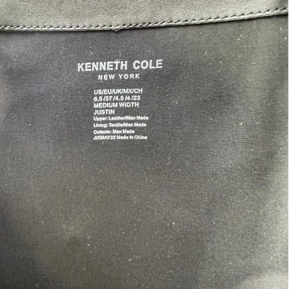 Kenneth Cole New York Justin Black Leather Knee High Womens Boots Size 6.5M - Picture 13 of 16